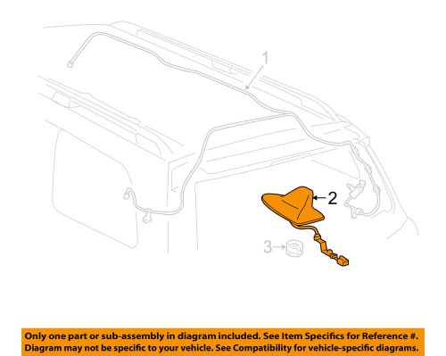 Toyota oem 2010 sequoia antenna-satellite ant 869600c040g0