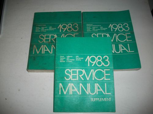 1983 chrysler fwd shop manual set lebaron new yorker 400 e class rampage scamp