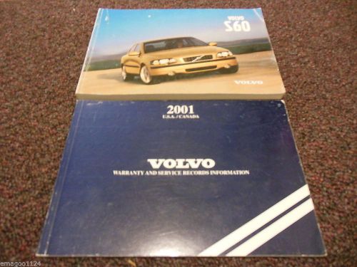 2001 volvo s60 owner&#039;s manual with warranty book s-60 owners