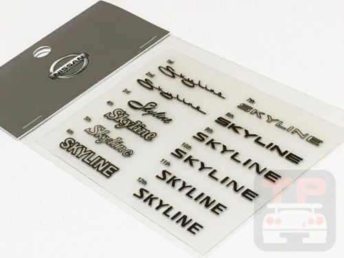 Skyline all models mini sticker alsi gtr r32 r33 r34 genuine jdm kwaa0-127001