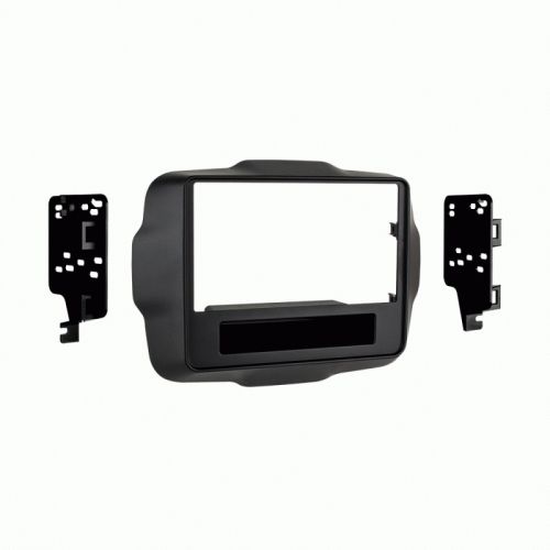 Metra 95-6532b high-grade 2015-up jeep renegade double din dash installation kit