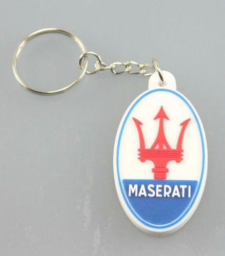 Maserati pop rock logo keychain keyring rubber car motor motorcycle music