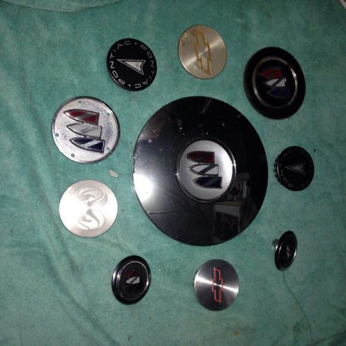 10 chevy buick pontiac dodge center caps emblems badges rat rod