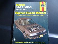 Mazda 626 &amp; mx-6 car service repair shop manual 1983 to 1992