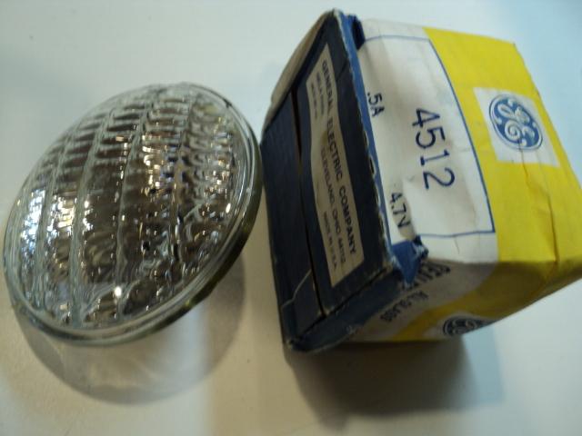 Ge 4512 ge4512 4.7v 4.7 volt sealed beam lamp vintage ge bicycle new