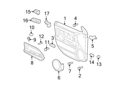 Chrysler oem dodge speaker cover 1ah40xdvab image 6