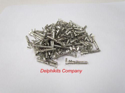 Gm 12124580 delphi weatherpack female pin, 16-14 awg 100 pack