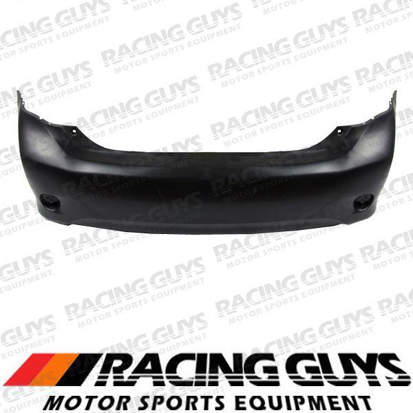 09-10 toyota corolla japan rear bumper cover mat blk facial plastic to1100268