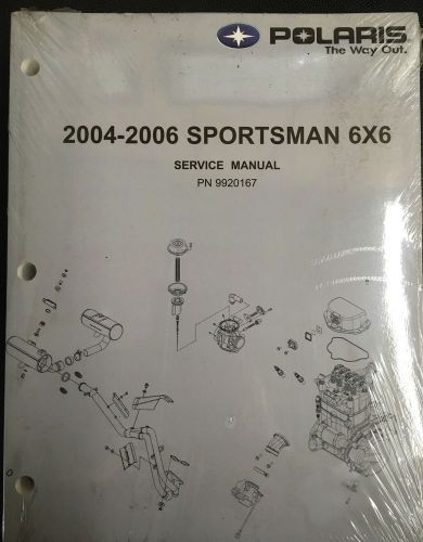 2004-2006 polaris sportsman 6x6 oem service manual 9920167