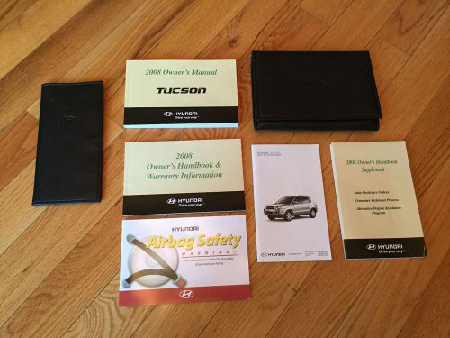 2008 hyundai tucson owner&#039;s manual w/case