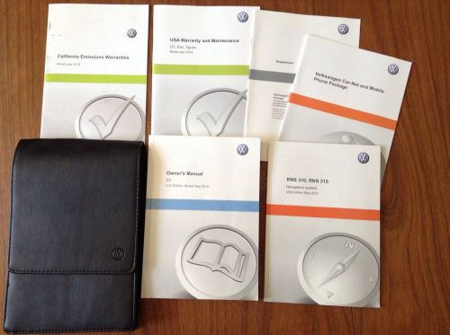 2014 vw cc owner&#039;s manual set with vw case