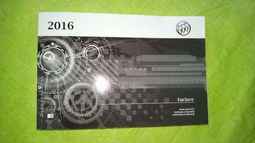 2016 buick enclave owners manual