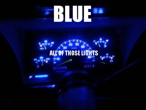 4 blue t10 5730 led instrument panel cluster dash light bulb pc168 pc194