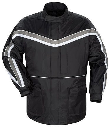 Tourmaster mens elite series ii rain jacket black xxl 2xl