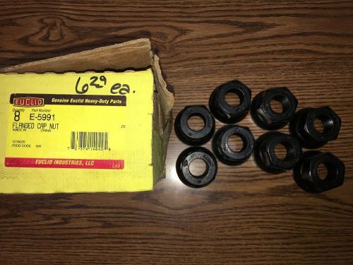 Lot (8) euclid industries, llc 8 - flanged cap nut part no. e-5991