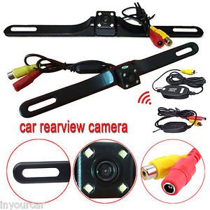 Wireless 2.4ghz rear view backup camera night vision waterproof reverse camera