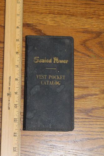 Sealed power vest pocket catalog 1950&#039;s? vintage car