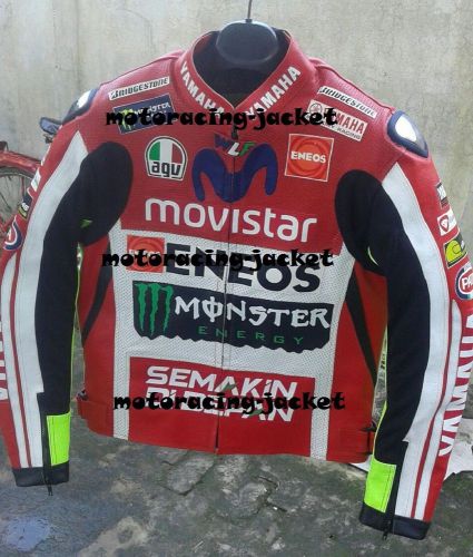 Movistar motorbike motorcycle moto gp leather jacket men&#039;s : xs to 6xl available