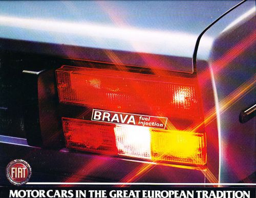 1981 fiat brava - final year - original sales brochure catalog