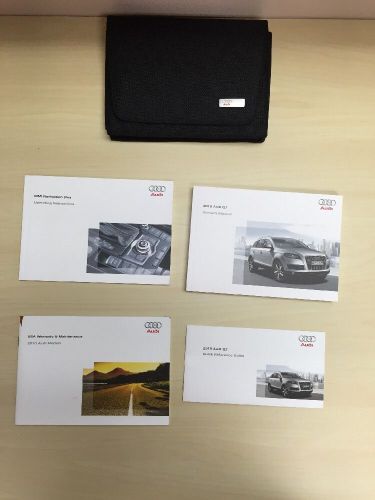 Audi q7 2010 owners manual with case and navigation