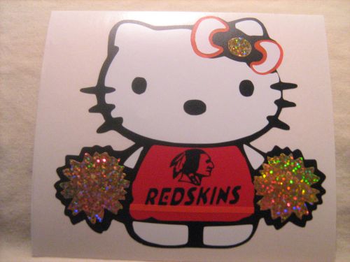 Redskins  football cheerleader   vinyl  car or window  decal