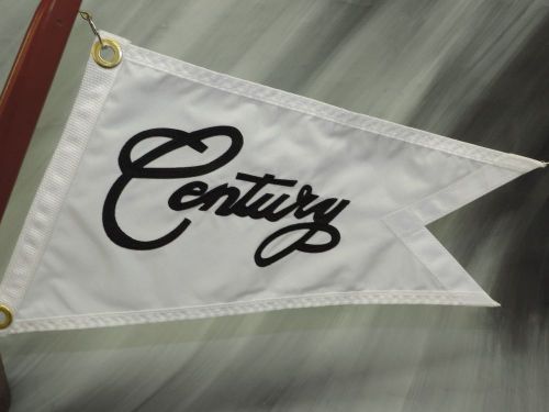 Century boat burgee pennant flag  1962-1973- white