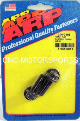 Arp thermostat housing bolt kit 190-7401 pontiac 1.000 uhl