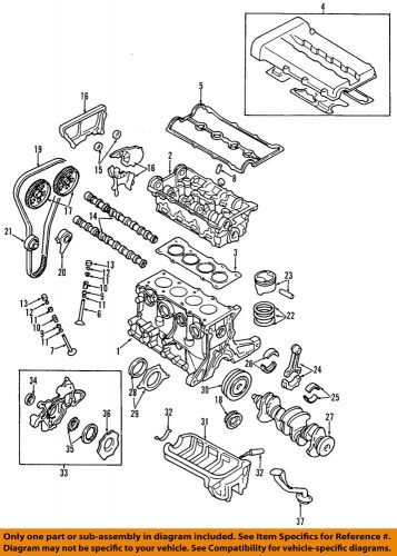 Kia oem 02-04 spectra-engine crankshaft main bearing 0k2y211sg0