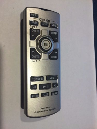 2011 2012 2013 2014 toyota sienna  dvd entertainment system remote