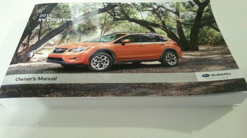 14 2014 subaru xv crosstrek owners manual glovebox book