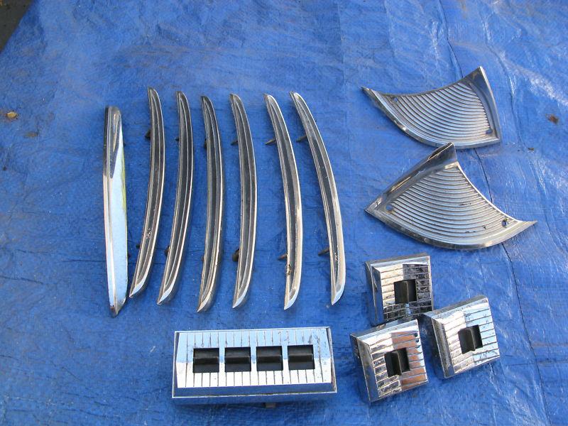 1962 chrysler new yorker power window switches + fender hash marks chrome trim