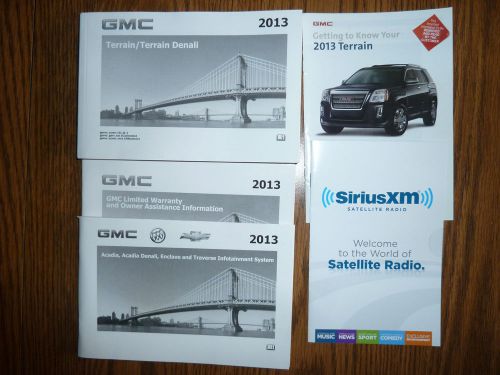 2013 gmc terrain owners manuals