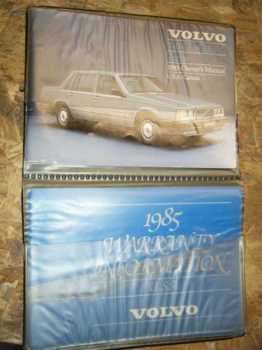 1985 volvo 740 gl gle turbo original factory owners manual operators book