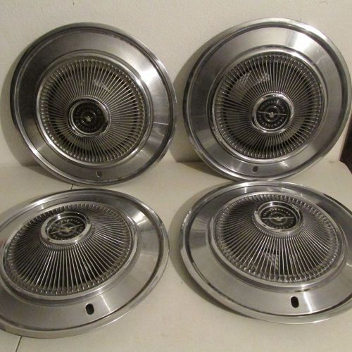 Original vintage 1968 69 ford thunderbird 15&#034; turbine wheel covers