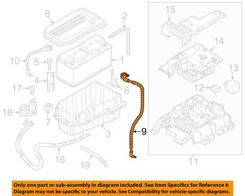 Porsche oem 11-15 cayenne-battery cable 95861209000