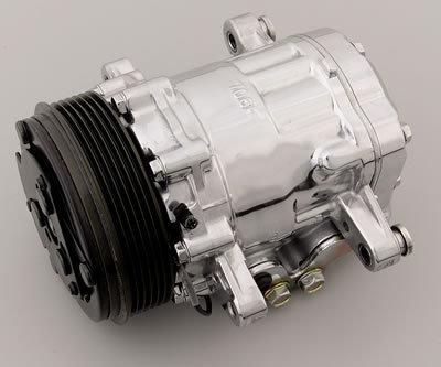 March performance p411 air conditioning compressor serpentine polished each