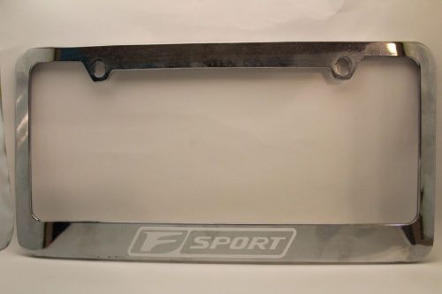 Lexus f sport license plate frame chrome