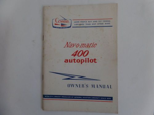 Pilot operating handbook  400 autopilot