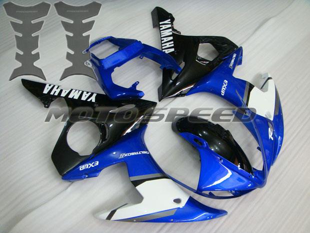 Free tank pad x2! fairing for yamaha 2003 2004 2005 yzf r6 plastic injection k05