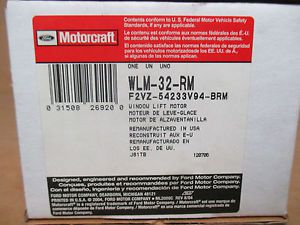 Reman oem window lift motor wlm-32-rm (front left/right rear) 90-98 lincoln ford