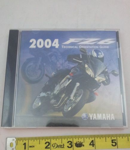 New 04 yamaha motorcycle fz6 technical orientation guide cd manual shop factory