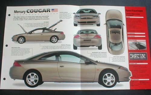 1999 mercury cougar coupe unique imp brochure