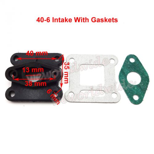 Carburetor inlet manifold intake gasket mini moto 47cc 49cc atv dirt pocket bike