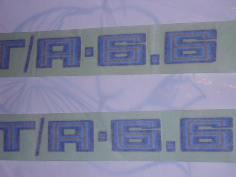 78-79 trans am  t/a 6.6 decals