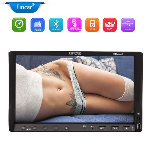 In dash car dvd player hd digital touch screen gps navi stereo ipod mp3 bt audio