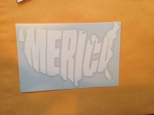 &#039;merica vinyl decal usa sticker white