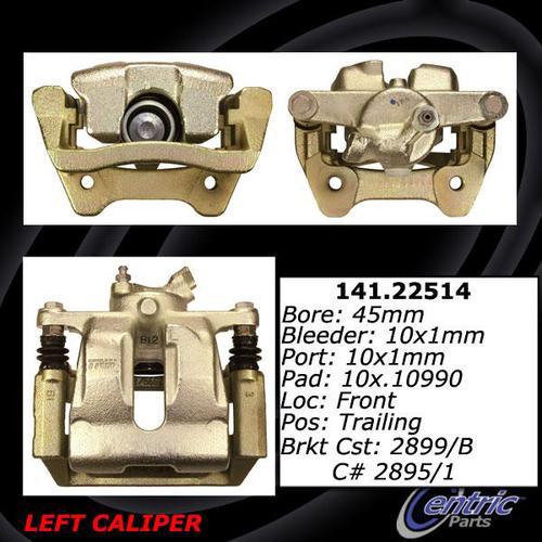 Centric 141.22514 rear brake caliper-premium semi-loaded caliper-preferred