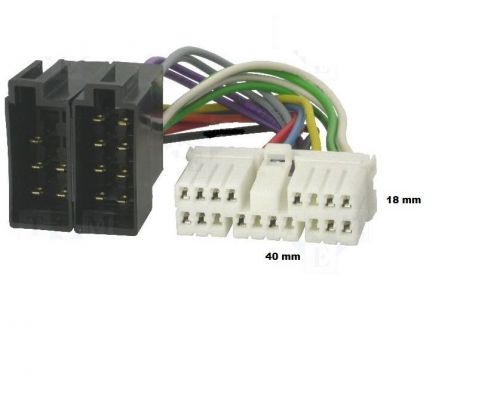 Chevrolet ssangyong daewoo 18 pin iso wiring harness connector adapter