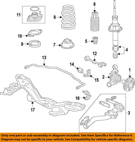 Honda oem 52611-t0a-a02 rear shock absorber