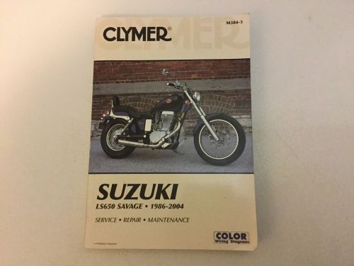 1986-2004 suzuki ls650 savage shop repair service manual clymer m384